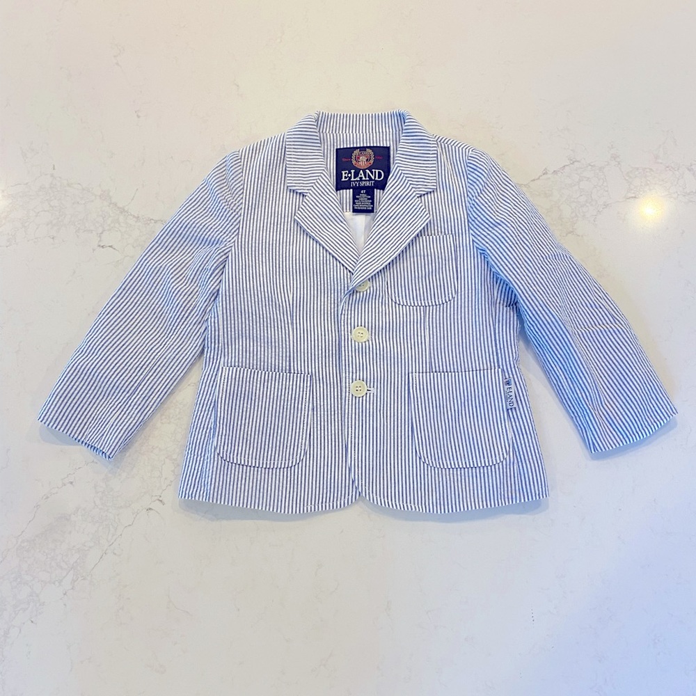 E•Land Sear Sucker Blazer/Jacket